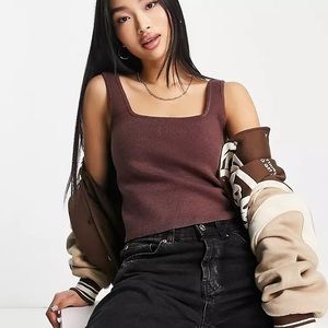 Abercrombie Taupe Sweater tank